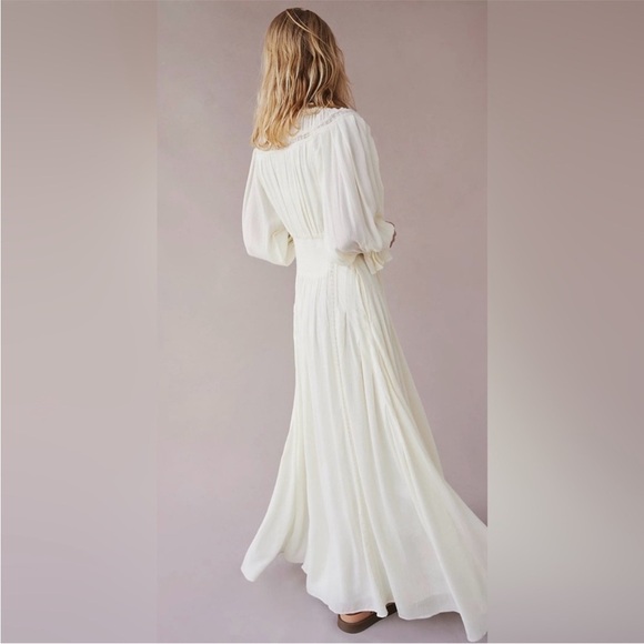 Free people Magdalia white/cream maxi dress size XS - Picture 4 of 11
